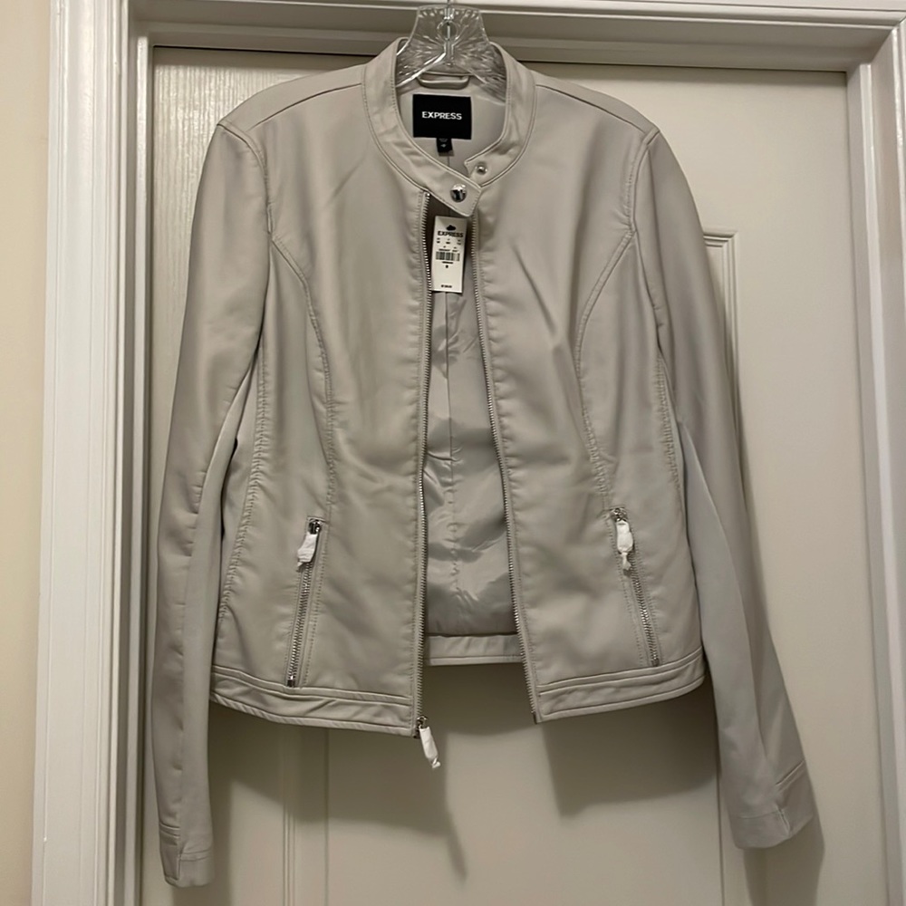 Faux leather jacket